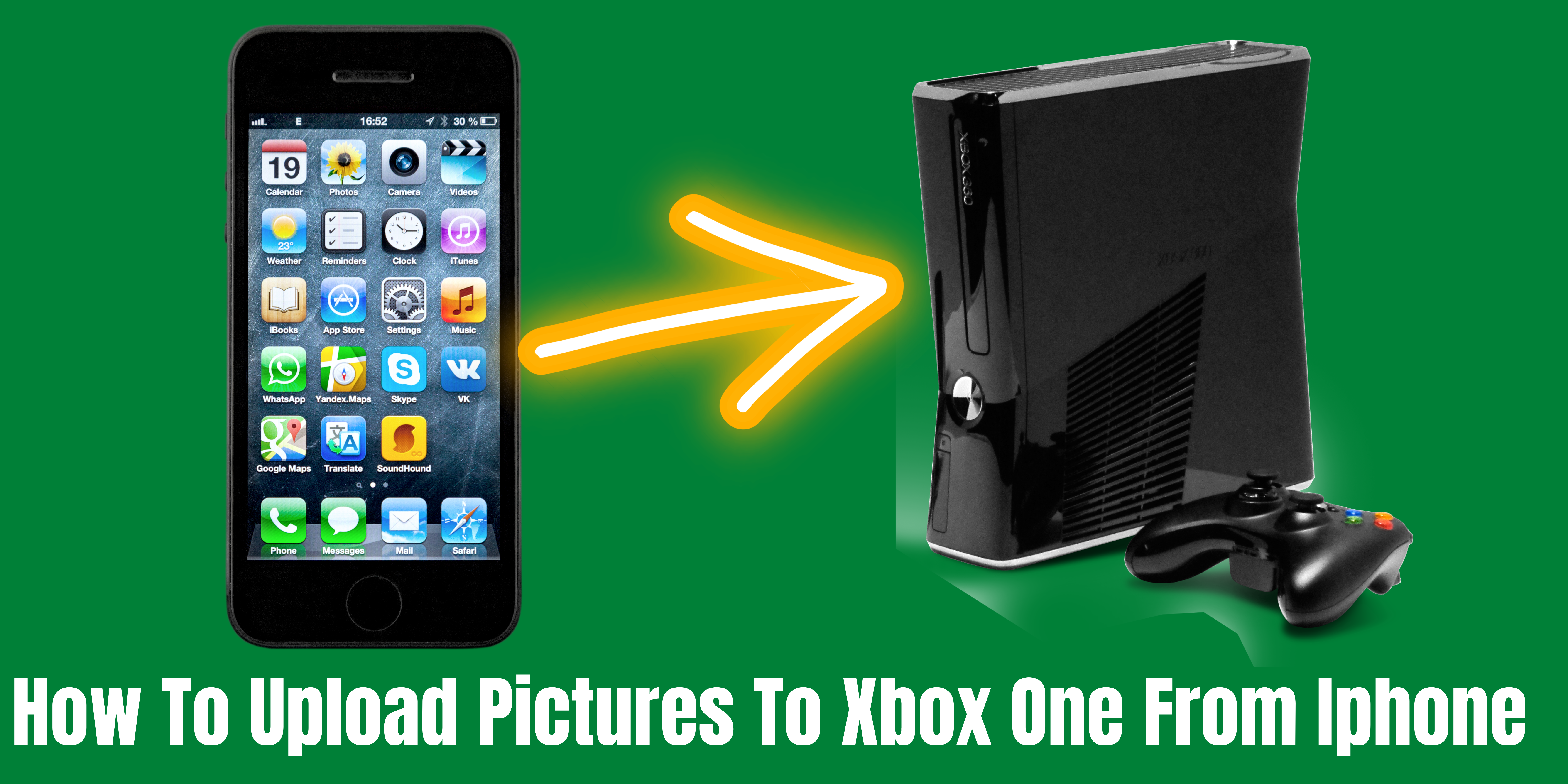 how to upload pictures to Xbox one from iPhone