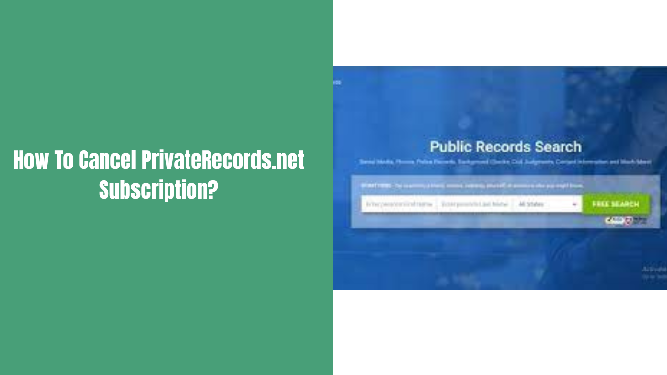 How To Cancel PrivateRecords.net Subscription